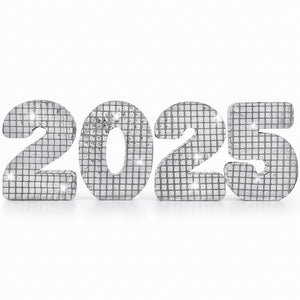 2025 Mirrored Letter Table Centerpiece for New Year's Eve