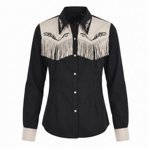 Women's Western Fringe Shirt - S/M Halloween Costume