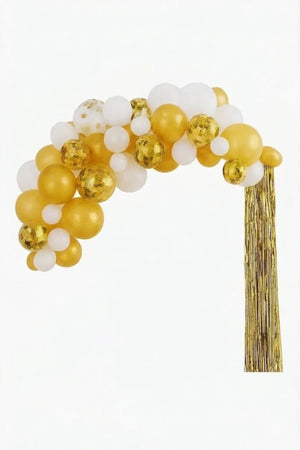 Gold Balloon Arch Kit - Elegant Latex Garland