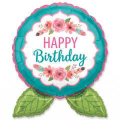 Free Spirit Floral Foil Super Shape Balloon