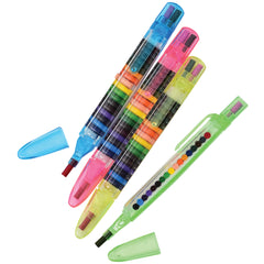 Glitter Stacking Point Crayon - 6 Count