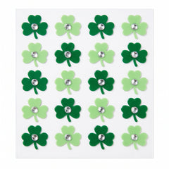 Jewel Shamrock Nail Stickers for St. Patrick's Day