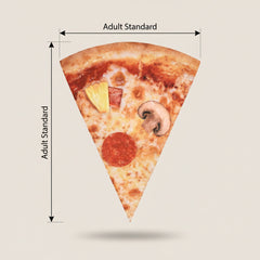 Pizza Slice Costume Adult Tunic - Funny Halloween Food Costume with Photorealistic Print, Easy Slip-On One Size for Men