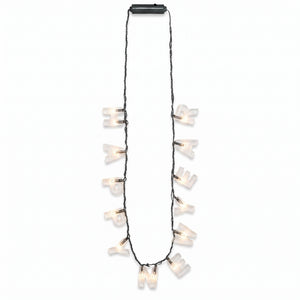 "Happy New Year" Light-Up Necklace - 36" Festive Wearable Accessory