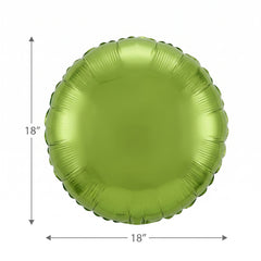 Kiwi Metallic Foil Balloon - 18-inch