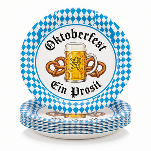 Oktoberfest Harvest 9-Inch Plates - Set of 8