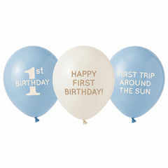 Baby's First Birthday Latex Balloons - 12" Printed, 6-Pack