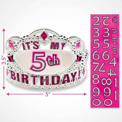 Customizable Birthday Tiara for Kids
