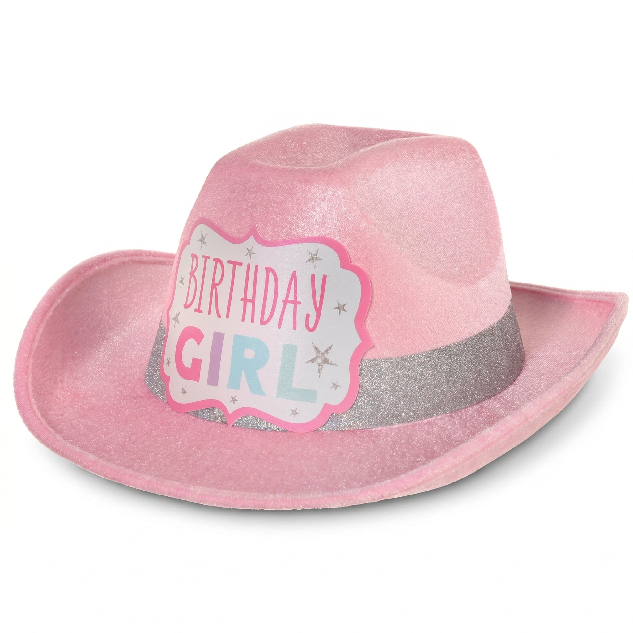 Pastel Party Birthday Girl Cowboy Hat