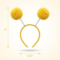 Yellow Pom Pom Headbopper Headband