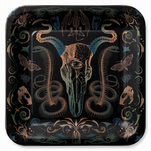 Dark Academia 10" Square Halloween Plates
