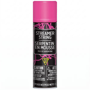 Bright Pink Streamer String Spray - 3 oz