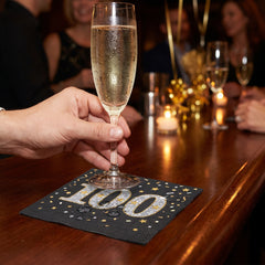 Sparkling Celebration Beverage Napkins - 5 In. X 5 In.