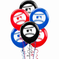 Major League Baseball Printed Latex Balloons - 12-Inch, 6-Pack