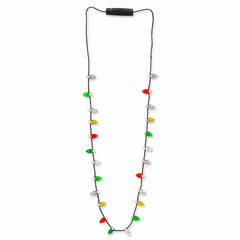 Light-Up Christmas Bulb Necklace - Festive Wearable Holiday Jewelry