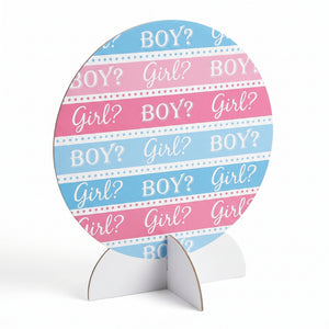 Pink or Blue? Baby Shower Table Decoration