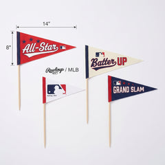 MLB Themed Small Pennant Decorations (4-Pack)