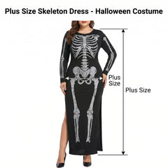 Plus Size Skeleton Dress - Halloween Costume