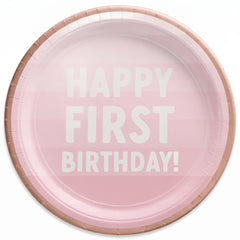 Baby's First Birthday 7" Round Paper Plates