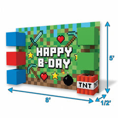 Pixel Party Deluxe Birthday Scene Setter Kit