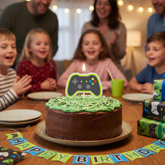 Level Up Game Controller Birthday Candle
