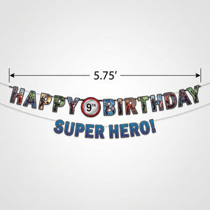 Marvel Avengers Customizable Birthday Banner Kit