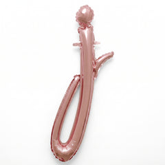 Rose Gold Script Letter J Foil Balloon - 8-Inch Air-Filled Decoration