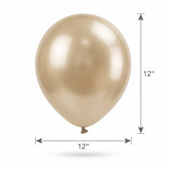 Luxaire Premium Gold Latex Balloons - 12-Inch, 25-Pack