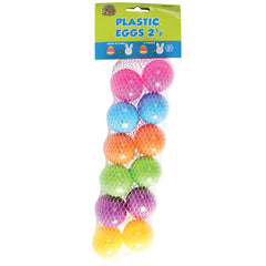 Plastic Eggs/2 1/2 Inch - 12 Count
