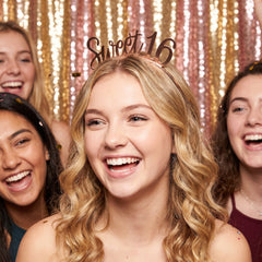 Rose Gold Sweet 16 Birthday Headband