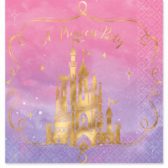 Disney Princess "A Princess Party" Lunch Napkins - 6.5 In. x 6.5 In. - 16 Pack