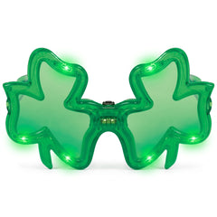 Light-Up Shamrock Glasses for St. Patrick's Day Celebrations
