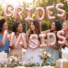 Rose Gold Script Letter 'S' Foil Balloon - 8-Inch Air-Filled