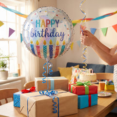 Shimmering Birthday Candle Balloon