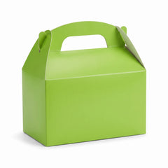 Kiwi Green Gable Party Favor Box