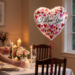 Heartfelt "I Love You" 18-Inch Foil Balloon