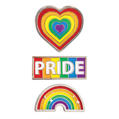 Rainbow Pride Pin Set - 3 Pack