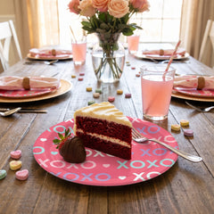 Lovely Hearts Valentine’s Day Paper Plates - 8.5"