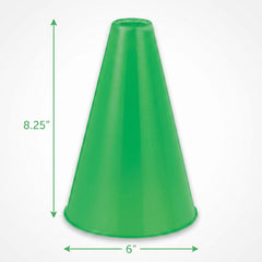 Festive Green Megaphone - Cheer On with Team Spirit