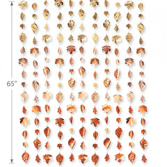 Elegant Metallic Leaves Backdrop for Thanksgiving Celebrations