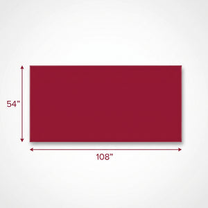 Red Plastic Rectangular Table Cover - 54" x 108"