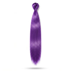 Vibrant Purple Hair Extension - Bold Team Spirit Accessory