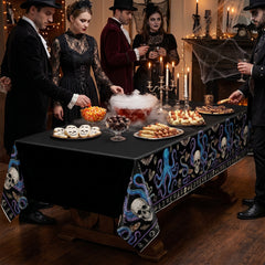 Dark Academia Halloween Plastic Tablecover