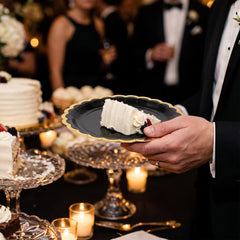 Elegant Black 6.75" Paper Plates