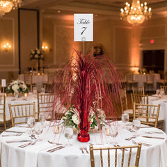 Giant Red Metallic Spray Centerpiece