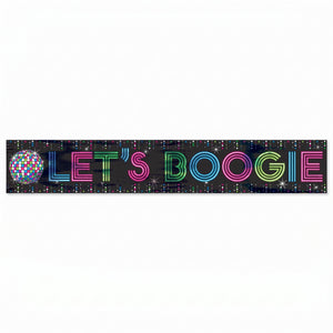 Let's Boogie Disco Fever Banner 25-ft