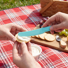 Economy Plastic Knives in Robin's Egg Blue - 7.5 in.