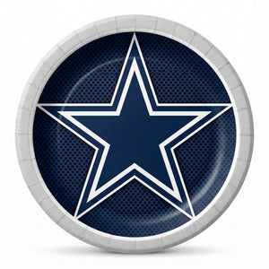 Dallas Cowboys 9" Round Paper Plates