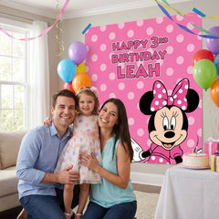 Disney Minnie Mouse Customizable Scene Setter Kit for Kids' Birthday Party