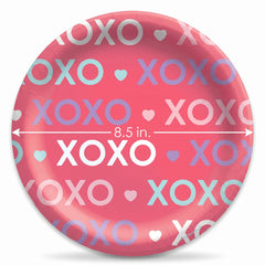Lovely Hearts Valentine’s Day Paper Plates - 8.5"
